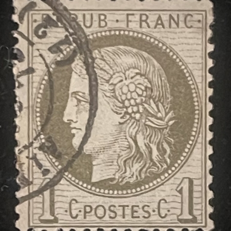 Stamps & Philatelic Items FRANCE SCOTT #40 USED, ADHERENCE BUT OTHERWISE BRIGHT & FINE, SCARCE-CAT $225