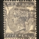Stamps & Philatelic Items GREAT BRITAIN, SCOTT #s 44,45 & 48, 3p, 6p & 1S, USED, NICE APP, FAULTY-CAT $485