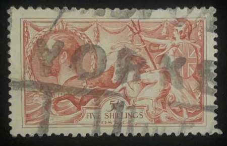 Stamps & Philatelic Items GREAT BRITAIN, SCOTT #174, USED, ONE SHORT TOP PERF OTHERWISE VF+ JUMBO-CAT $340