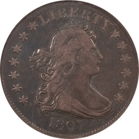 Draped Bust Quarters 1807 DRAPED BUST QUARTER – NGC VF-25, ORIGINAL & VERY NICE!