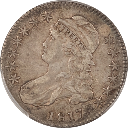 Early Halves 1817 CAPPED BUST HALF DOLLAR, PCGS VF-30; PERFECT & WHOLESOME ORIGINAL EXAMPLE!