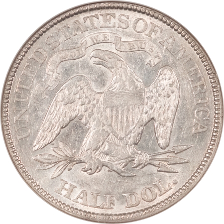 Liberty Seated Halves 1877 SEATED LIBERTY HALF DOLLAR – NGC AU-55, WHITE & VERY CLOSE TO UNCIRCULATED!