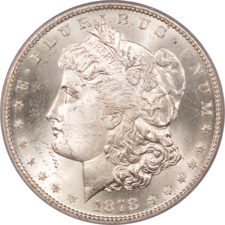 Morgan Dollars 1878-CC MORGAN DOLLAR – PCGS MS-64, BLAST WHITE! CARSON CITY