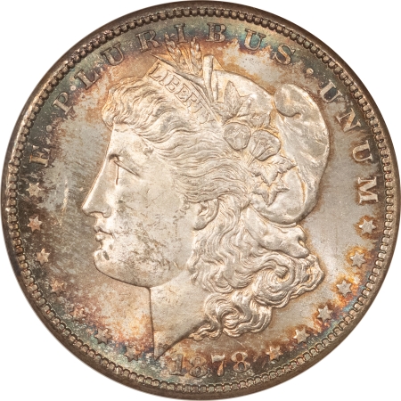 Morgan Dollars 1878-S MORGAN DOLLAR – NGC MS-63, GORGEOUS, FATTIE HOLDER!
