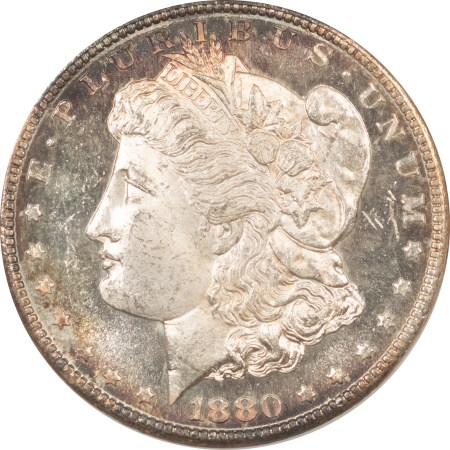 Morgan Dollars 1880-S MORGAN DOLLAR – NGC MS-63 DPL, FATTIE HOLDER, PRETTY & PREMIUM QUALITY!