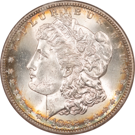 Morgan Dollars 1882-S MORGAN DOLLAR – NGC MS-65, PRETTY GEM!