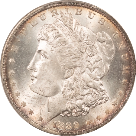 Morgan Dollars 1889-O MORGAN DOLLAR PCGS MS-64, WELL STRUCK & PREMIUM QUALITY!