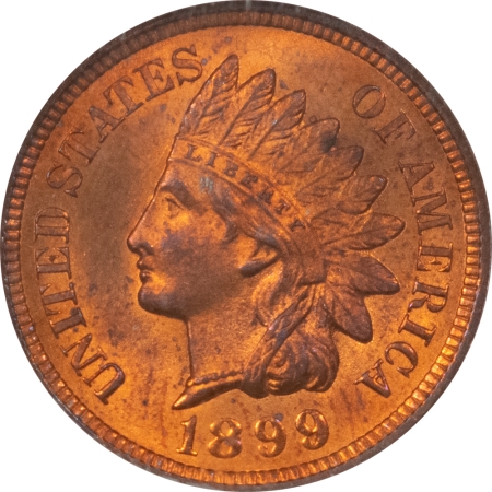 Indian 1899 INDIAN CENT – NGC MS-64 RB, LUSTROUS & PRETTY EAGLE EYE CERT!