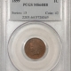 Indian 1900 INDIAN CENT – PCGS MS-63 RB, FLASHY & LUSTROUS