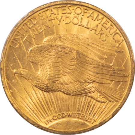$20 1910 $20 ST GAUDENS GOLD – PCGS MS-63, CHOICE! BETTER DATE!