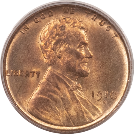 CAC Approved Coins 1910-S LINCOLN CENT – PCGS MS-64 RD, CAC APPROVED!