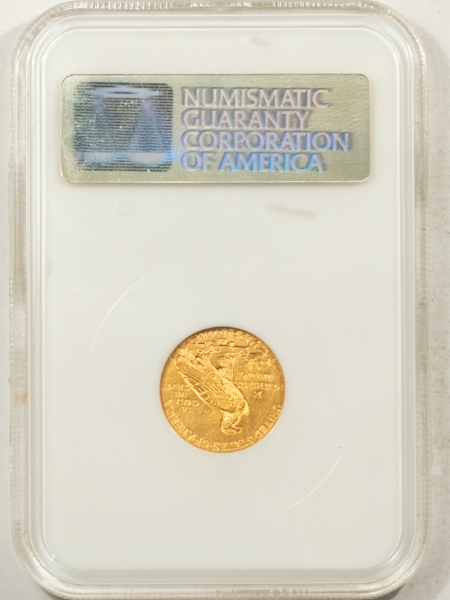 $2.50 1911-D $2.50 INDIAN HEAD GOLD STRONG D – NGC MS-63 FATTIE HOLDER, LUSTROUS, KEY!