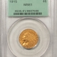 $10 1911 $10 INDIAN HEAD GOLD – PCGS AU-53, ORIGINAL!