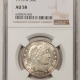 U.S. Certified Coins 1934-D WALKING LIBERTY HALF DOLLAR – NGC MS-62, FLASHY & ORIGINAL!