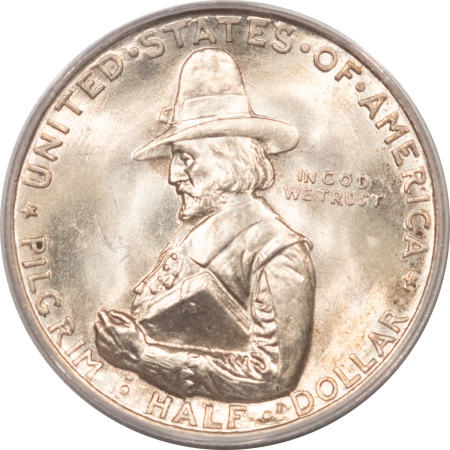 New Certified Coins 1920 PILGRIM COMMEMORATIVE HALF DOLLAR – PCGS MS-64 TWO PIECE RATTLER HOLDER PQ+