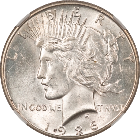New Certified Coins 1926-S PEACE DOLLAR – NGC MS-62, WHITE & CHOICE!