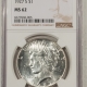 New Certified Coins 1928 PEACE DOLLAR – NGC MS-63, WHITE, LOOKS GEM & PREMIUM QUALITY! KEY-DATE!