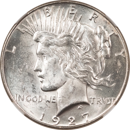 New Certified Coins 1927-S PEACE DOLLAR – NGC MS-62, WHITE & PREMIUM QUALITY!