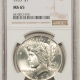 New Certified Coins 1935-S PEACE DOLLAR – NGC MS-61, WHITE & FLASHY!