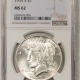 New Certified Coins 1925 PEACE DOLLAR – NGC MS-65, FRESH GEM!