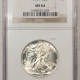 New Certified Coins 1937 WALKING LIBERTY HALF DOLLAR – PCGS MS-64, LUSTROUS WHITE!
