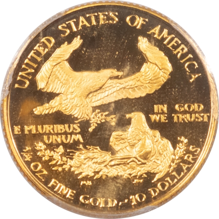 American Gold Eagles, Buffaloes, & Liberty Series 1989-P 1/4 OZ  PROOF $10 GOLD EAGLE – PCGS PR-69 DCAM, PHILIP DIEHL SIGNATURE!