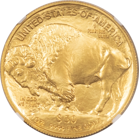 American Gold Eagles, Buffaloes, & Liberty Series 2022 $50 1 OZ AMERICAN GOLD BUFFALO NGC MS-69 MINT ERROR STRUCK THRU MIKE CASTLE