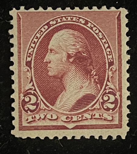 Stamps & Philatelic Items SCOTT #219d 2c LAKE, MOG-NH (NATURAL GUM BENDS), FINE & PO FRESH; CAT $500!