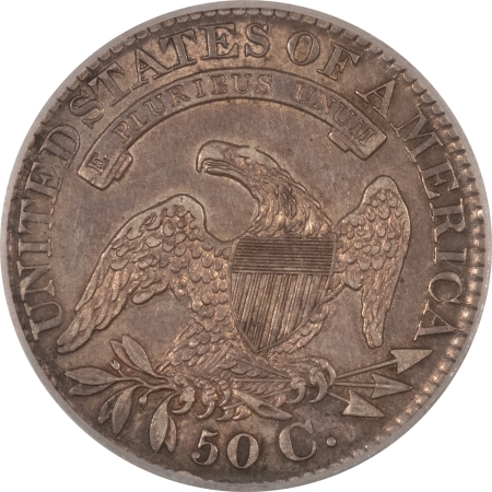 Early Halves 1827 CAPPED BUST HALF DOLLAR, SQUARE BASED 2, ICG XF-40; PLEASING LOOK!