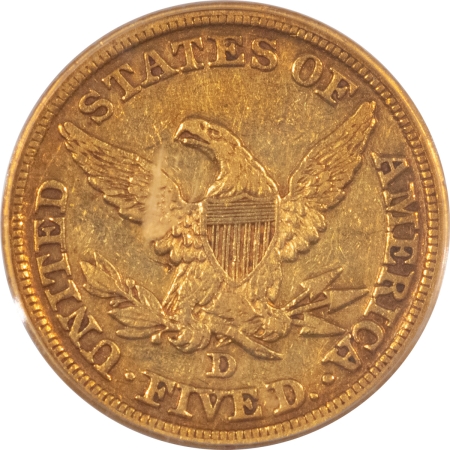 $5 1845-D $5 LIBERTY HEAD GOLD – PCGS XF-45, NICE FOR THE GRADE, TOUGH DAHLONEGA!