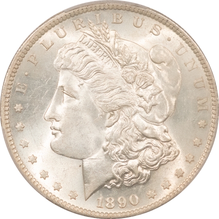 Morgan Dollars 1890-S MORGAN DOLLAR – PCGS MS-63, FRESH WHITE!