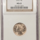 Liberty Nickels 1909 LIBERTY NICKEL – NGC AU-58, OLD WHITE HOLDER, LOOKS UNCIRCULATED!