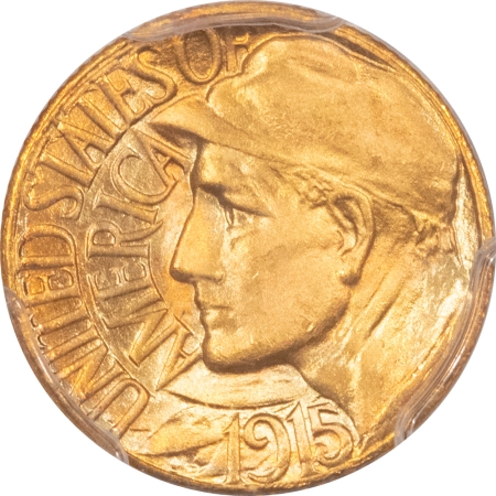 Early Commems 1915-S PANAMA-PACIFIC COMMEMORATIVE GOLD DOLLAR – PCGS MS-66, PRETTY & PQ!