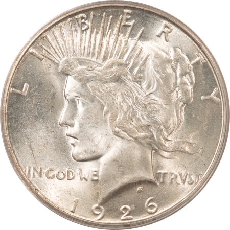 New Certified Coins 1926-S PEACE DOLLAR – ANACS MS-62, WHITE & FLASHY!