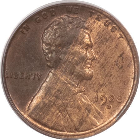 Lincoln Cents (Wheat) 1928-D LINCOLN CENT – PCGS MS-62 BN