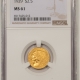 $2.50 1913 $2.50 INDIAN GOLD NGC MS-62