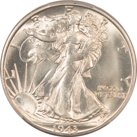 New Certified Coins 1943-S WALKING LIBERTY HALF DOLLAR – PCGS MS-64, BLAZING WHITE & LUSTROUS!