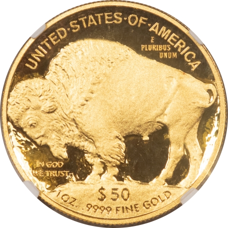 American Gold Eagles, Buffaloes, & Liberty Series 2012-W 1 OZ $50 AMERICAN BUFFALO GOLD, .9999 – NGC PF-69 ULTRA CAMEO, MINT ERROR