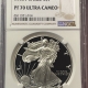 American Silver Eagles 1992-S $1 1 OZ PROOF AMERICAN SILVER EAGLE – NGC PF-70 ULTRA CAMEO, BROWN LABEL