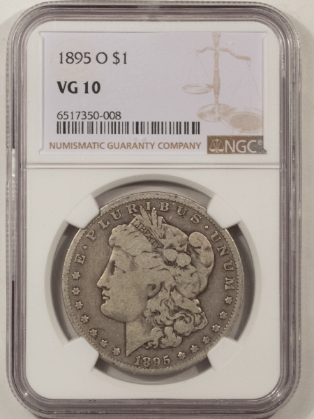Morgan Dollars 1895-O MORGAN DOLLAR NGC VG-10