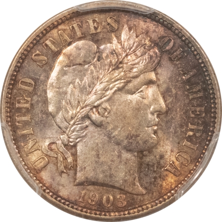Barber Dimes 1903-O BARBER DIME – PCGS MS-62, SCARCE COIN!