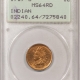 Indian 1908 INDIAN CENT – ANACS MS-64 RB, OLD WHITE HOLDER & PREMIUM QUALITY!
