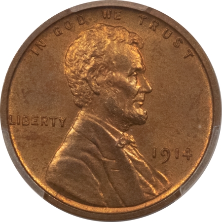 CAC Approved Coins 1914 MATTE PROOF LINCOLN CENT – PCGS PR-65+ RB, CAC, FRESH! PREMIUM QUALITY GEM!