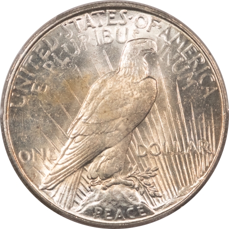 New Certified Coins 1922-S PEACE DOLLAR – PCGS MS-62, WHITE W/ GOLD CENTRAL TONING!