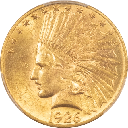$10 1926 $10 INDIAN HEAD GOLD – PCGS MS-62, LUSTROUS