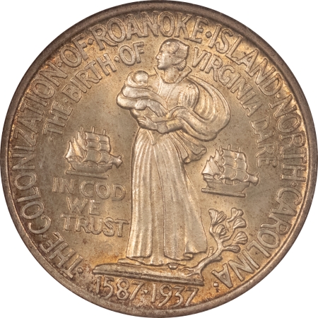 New Certified Coins 1937 ROANOKE COMMEMORATIVE HALF DOLLAR – NGC MS-65, PREMIUM QUALITY!