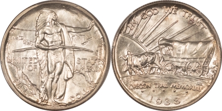 New Certified Coins 1938-P/D/S OREGON COMMEMORATIVE HALF DOLLAR SET/3 – PCGS MS-65/65/66 WHITE SET!