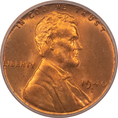 Lincoln Cents (Wheat) 1940-D LINCOLN CENT – ICG MS-66 RD