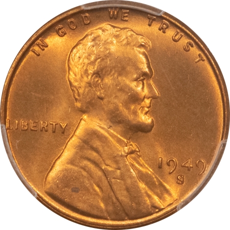 Lincoln Cents (Wheat) 1949-S LINCOLN CENT – PCGS MS-66 RD