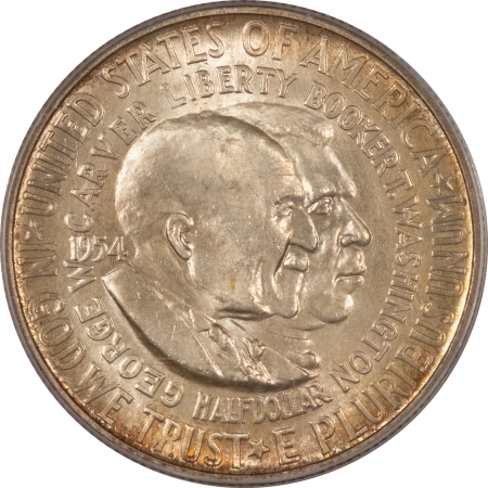 New Certified Coins 1954-D WASHINGTON-CARVER COMMEMORATIVE HALF DOLLAR – PCGS MS-64, SCARCE!